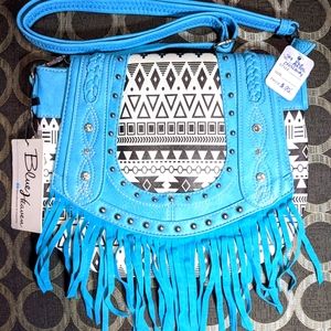Aztec crossbody messenger bag